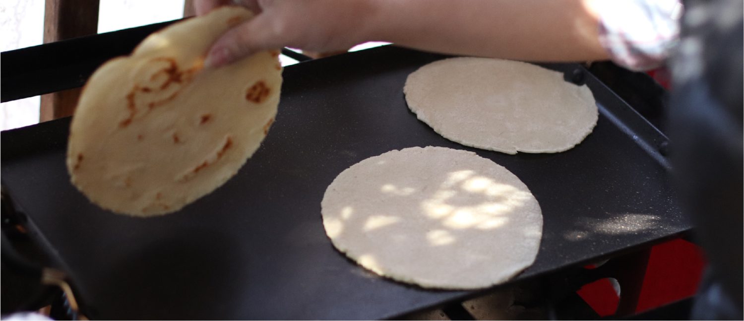 tortillas cooking